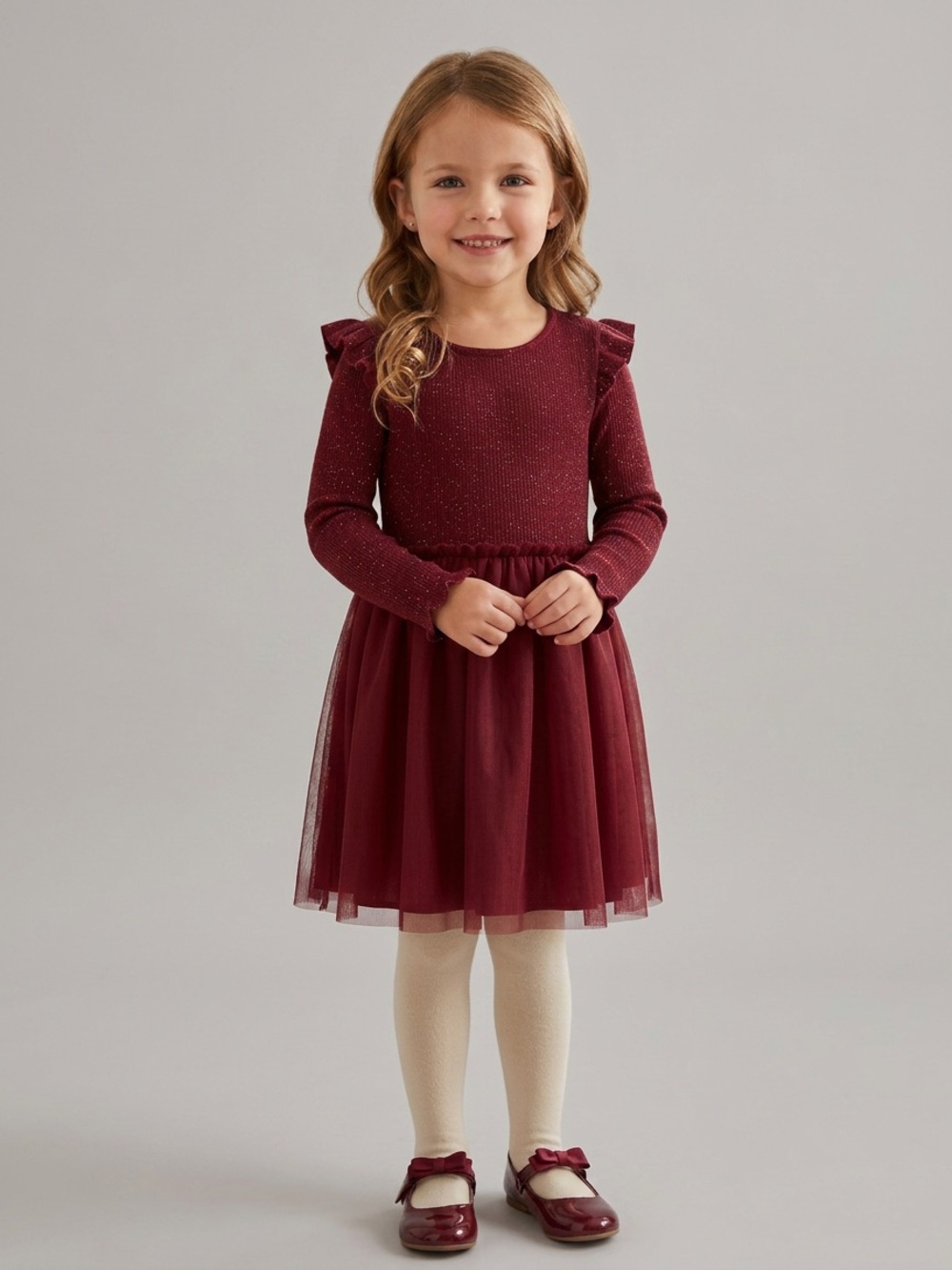 Old Navy Vibrant Red Ruffle Kids Dress